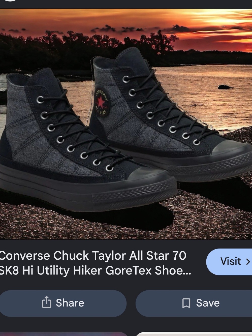 Converse Chuck Taylor All Star 70 SK8 Hi Utility Hiker GoreTex Shoes
